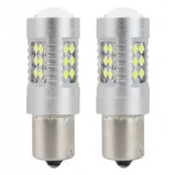 Bec Led Canbus 24SMD 3030 1156 (P21W) White 12V/24V Amio Cod: 01445 Automotive TrustedCars, Oem