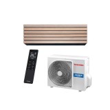 Aparat de aer conditionat Toshiba Daiseikai 10 Wood, 9000 BTU, Senzor de prezenta, Mod Silentios, Wi-Fi