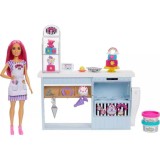 Set de joaca Barbie You Can Be - Patiserie cu 20 de accesorii, Mattel