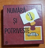 Joc pentru copii perioada comunista &quot; numara si potriveste &quot;