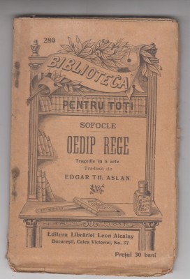 myh 61 10 - Biblioteca pt toti - 289 - Oedip rege - Sofocle foto