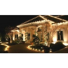 Ghirlanda Luminoasa de Exterior, lungime 8 m, cu 5 Led/m, Glob Opac