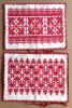 Set 2 fete de perna taranesti cu motive traditionale, peste 50 ani, dimensiuni 58 x 43 cm