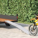 vidaXL Rampă de &Icirc;ncărcare Argintiu 185 x 22,5 x 4,5 cm Oțel Galvanizat 42019251