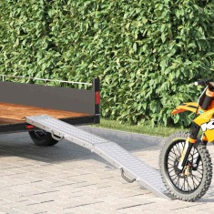 vidaXL Rampă de &Icirc;ncărcare Argintiu 185 x 22,5 x 4,5 cm Oțel Galvanizat 42019251