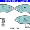 ATE 13.0470-2764.2 ATE Ceramic set placute frana,frana disc