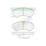 Set placute frana punte fata Citroen Jumper 202014; Jumper 20; Fiat Ducato 202014; Ducato 20; Peugeot Boxer 202014; Boxer 20; Icer Spania 141836