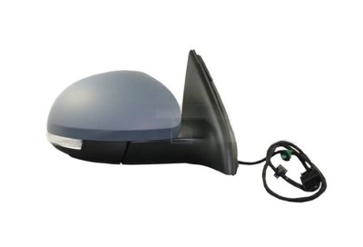 Oglinda usa exterioara VW Tiguan (5n/5n2), 09.2007-05.2016, partea Dreapta, reglare electrica; grunduit; incalzit; sticla convexa; cu Lucas, Aftermar foto