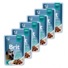 Plicule? BRIT Premium Cat Delicate Fileuri in sos cu Vita 6 x 85 g foto