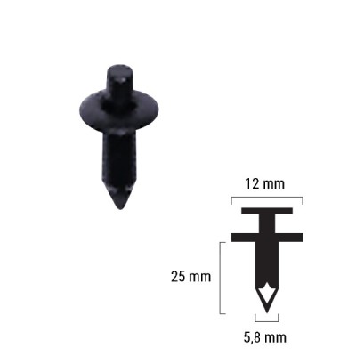Nit plastic, Suzuki 0940906317, RMS, 1 bucata Cod Produs: MX_NEW 121832018RM foto