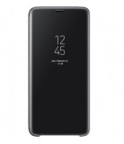Husa de protectie Clear View Standing pentru Galaxy S9 Plus, Black, Negru