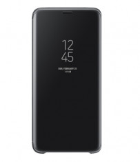 Husa de protectie Samsung Clear View Standing pentru Galaxy S9, Black foto