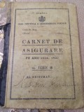 Carnet de Asigurări 1934 1937