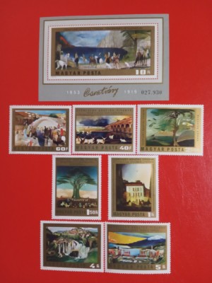 UNGARIA, PICTURI - COLIȚĂ + SERIE COMPLETĂ MNH foto