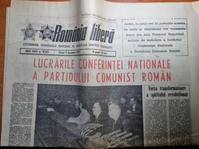 romania libera 9 decembrie 1977-lucrarile conferintei nationale a PCR foto