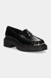 Steve Madden mocasini Charming femei, culoarea negru, cu platforma, SM11003223