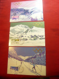 Set 3 Maxime cu seria Olimpiada de Iarna Lake Placid 1979 Liechtenstein