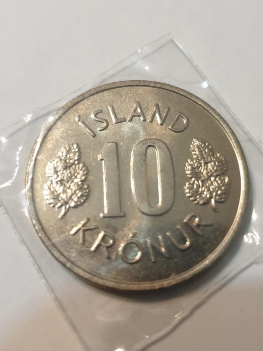 Islanda 10 coroane 1975 UNC