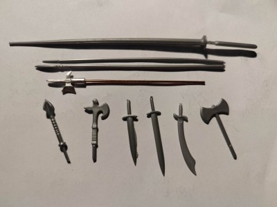 bnk jc Arme pentru figurine cavaleri - lot 10 diferite - Timpo Britains etc foto
