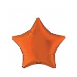 Balon Folie Metalizat Stea Portocalie- 45 cm
