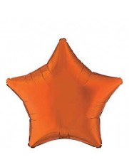 Balon Folie Metalizat Stea Portocalie- 45 cm foto