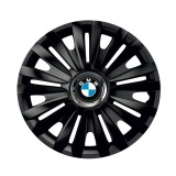 Cumpara ieftin Set 4 capace roti Negre Cu Inel Cromat Royal R15 pentru gama auto BMW, Autohelix MSA