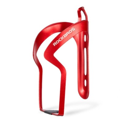 Suport sticla pentru bicicleta, aluminiu, 140 mm, rosu foto