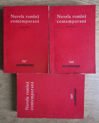 Nuvela romana contemporana (3 volume) foto