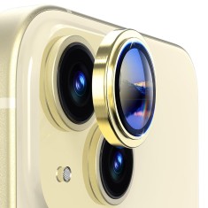 Folie sticla iPhone 14 Camera Protector Lito S+, galben foto