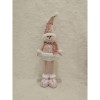 Figurina Craciun, Flippy, Om de Zapada, Picioare Telescopice, Inaltime Reglabila 44-54cm, Roz