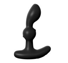 Stimulator Anal P-Motion, Remote Control, 5 Moduri Vibratii, 3 Moduri Miscari Bile, Silicon, USB, Negru, 15.2 cm foto