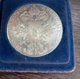 MONEDA DIN ARGINT IN CUTIE ORIGINALA - AUSTRIA - 1 THALER 1780 SF, MARIA THERESIA, REBATERE