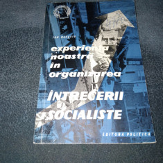ION NECSOIU - EXPERIENTA NOASTRA IN ORGANIZAREA INTRECERII SOCIALISTE 1961