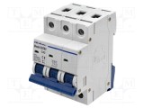 &Icirc;ntrerupător de supracurent 32A QOLTEC Poli: 3 pentru şină DIN IP20