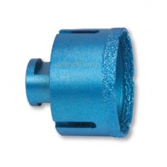 Carota diamantata pentru gaurire placi de ceramice, granit, marmura diametru 72mm, filet M14