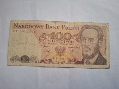 100 zloti 1986 foto