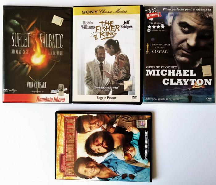 4 Film - Suflet Salbatic Regele Pescar Michael Clayton Marea Hoinareala RO F17