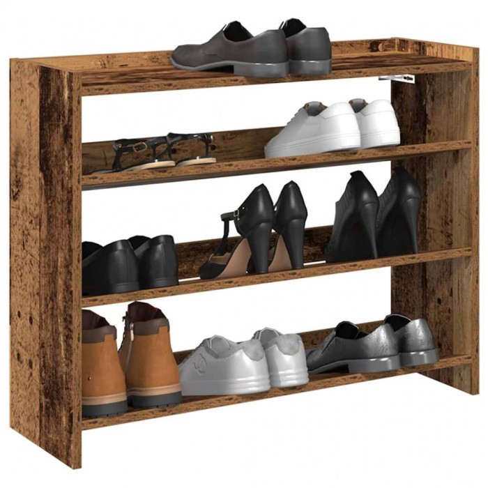 vidaXL Pantofar, Lemn vechi, 80x25x62 cm, lemn compozit 859921