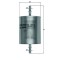 MAHLE KL 409 filtru combustibil