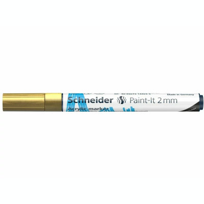 Marker cu vopsea acrilică Paint-It 310 2 mm Schneider Auriu foto