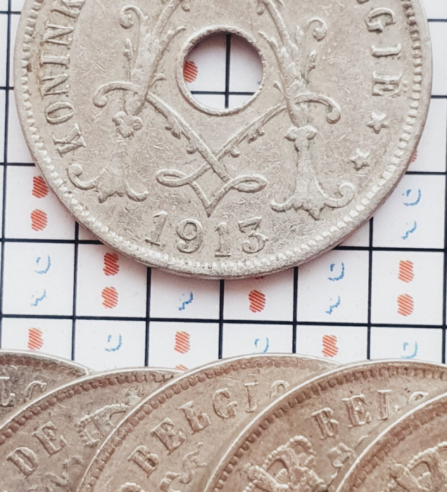 1205 Belgia 25 centimes 1913 Albert I (Dutch text) km 69