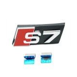 Emblema S7 Crom Grila Fata Audi A7 S-Line ABS 65x28mm Prindere Cleme