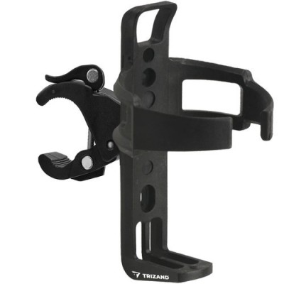 Suport sticla apa pentru bicicleta, prindere ghidon, suruburi prindere, plastic, negru foto