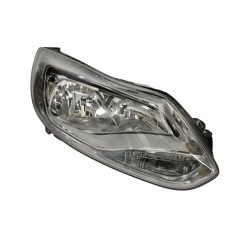 Far Ford Focus, 12.2010-11.2014, partea Stanga, electric, tip bec H1+H7, reflector silver, cu motoras, Depo