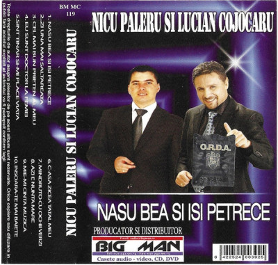 Casetă audio Nicu Paleru Și Lucian Cojocaru &amp;lrm;&amp;ndash; Nașu Bea Și &amp;Icirc;și Petrece foto