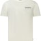 Napapijri Tricou barbati, cu imprimeu grafic pe fata si pe spate, Regular Fit, Alb, M