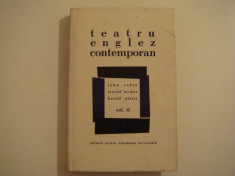 Teatru englez contemporan vol. II - Editura pentru Literatura Universala 1968 foto