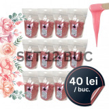 Cumpara ieftin Set 12 pungi ceara perle traditionala - ELASTICA CREMOASA , 1kg - EPIDELI - Emmeci Cosmetici - TRANDAFIR ROZ