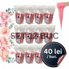 Set 12 pungi ceara perle traditionala - ELASTICA CREMOASA , 1kg - EPIDELI - Emmeci Cosmetici - TRANDAFIR ROZ