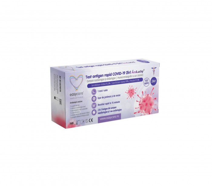 Test antigen rapid Covid-19 (nazofaringian) 1 kit/cutie